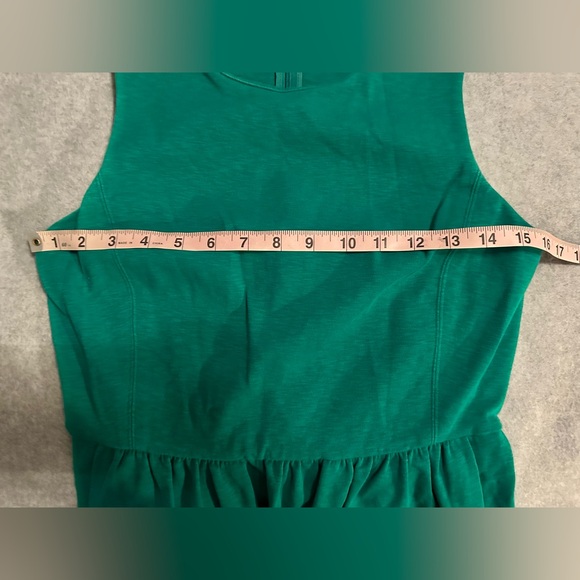 J. Crew Daybreak sleeveless dress pockets emerald green size S - Picture 4 of 7